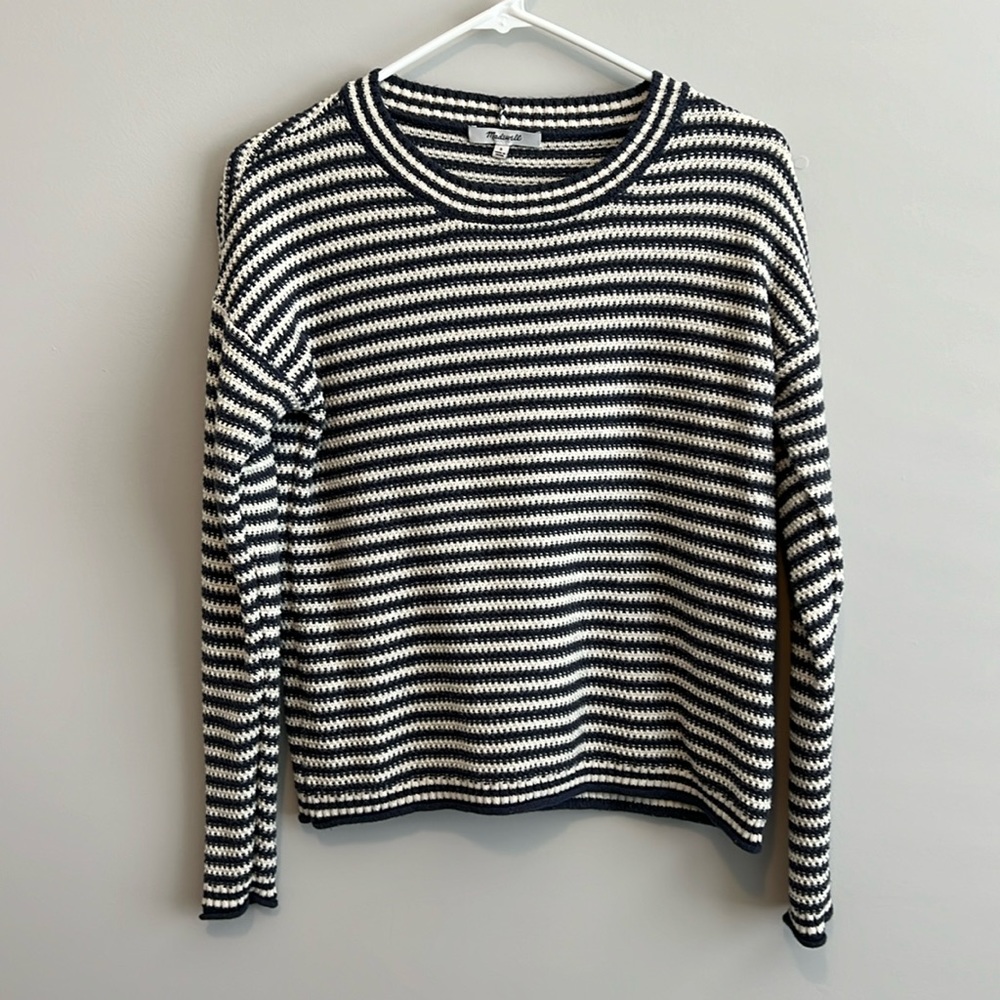 Madewell Seagrove Pullover Sweater in Stripe